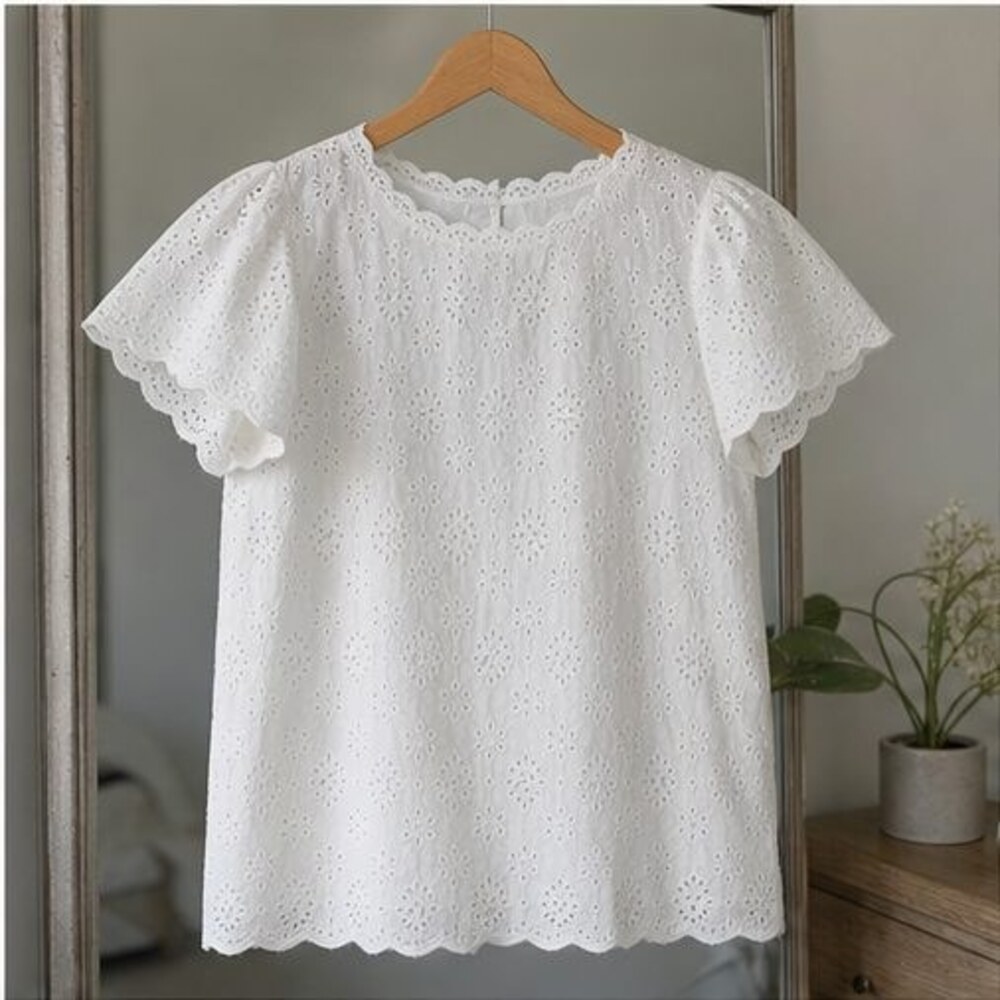 Sage Button Blouse